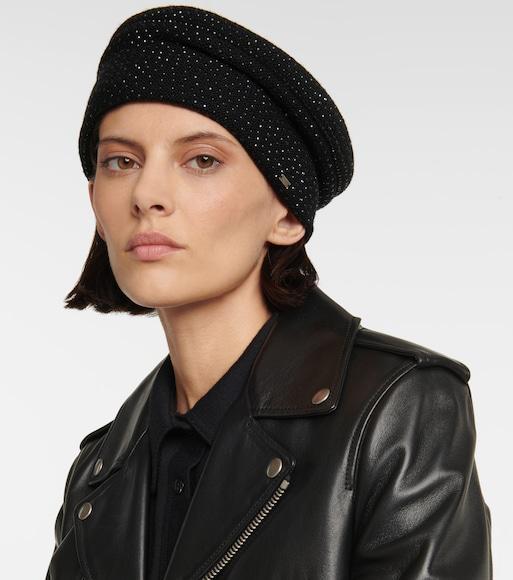 SAINT LAURENT Black Leather Motorcycle Biker Jacket