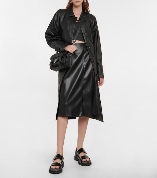 RABANNE Xl Link Double Circle Earrings In Silver