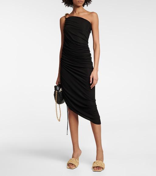 BOTTEGA VENETA Lido 90 Raffia Intrecciato Mule In Beige O Tan