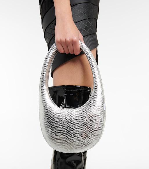 RABANNE Xl Link Double Circle Earrings In Silver