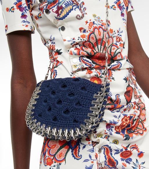 RABANNE Xl Link Double Circle Earrings In Silver