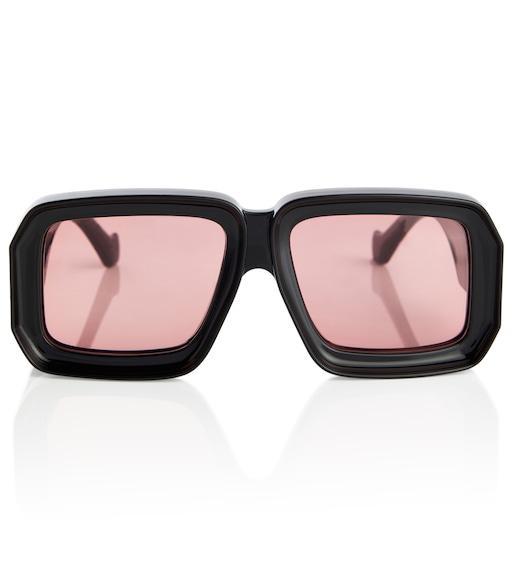 LOEWE Oversized Square Monochromatic Sunglasses In Black