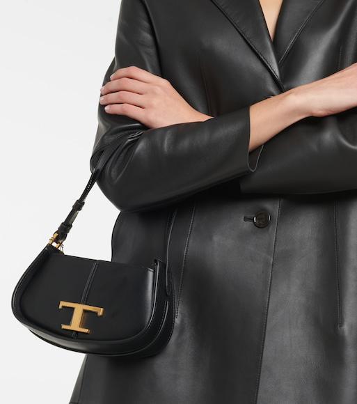 TOTÊME Single-breasted Leather Coat In Black