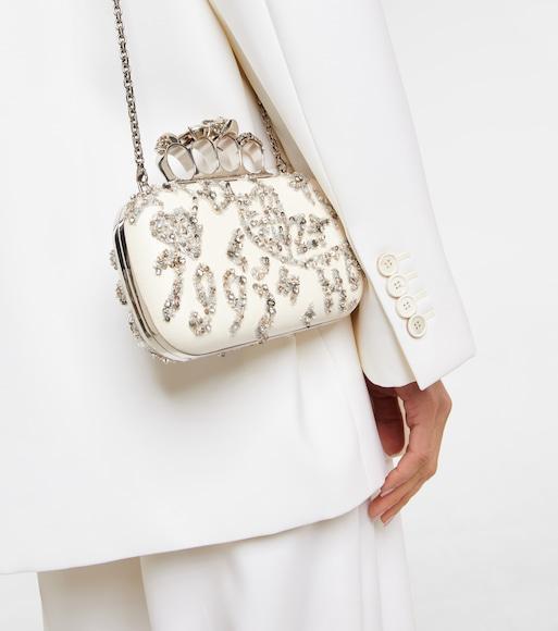 ALEXANDER MCQUEEN Oversized-shoulder Wool Suit Jacket In White