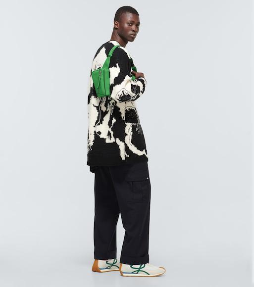 LOEWE Slim-fit Logo-embroidered Cotton-jersey T-shirt In White