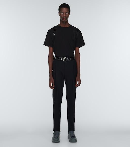 ALEXANDER MCQUEEN Cotton Jersey T-shirt In Black