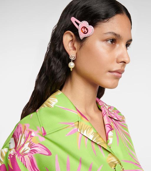 GUCCI Princetown Loafer Mule In White Leather