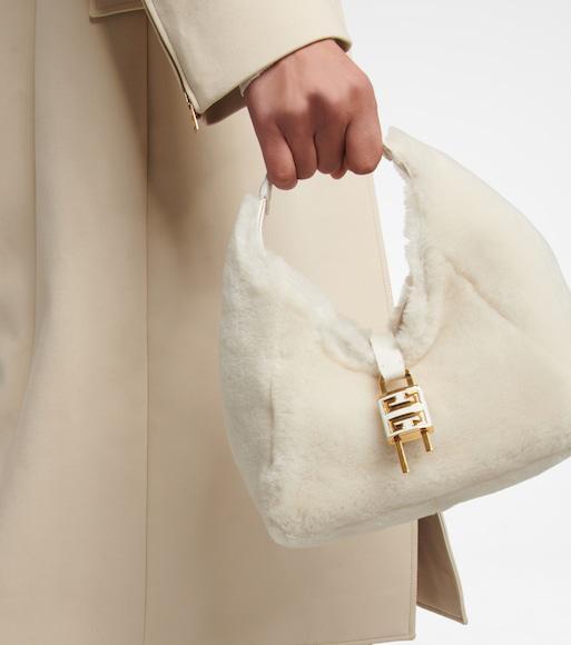 GIVENCHY Shark Lock Grained Leather Boots In Neutral