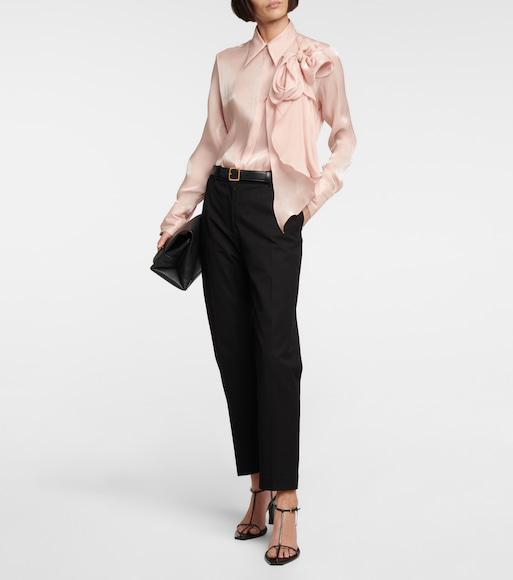 JOSEPH Light Gabardine Stretch Coleman Trousers In Black