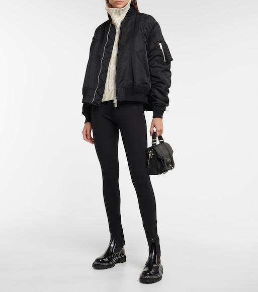 WOLFORD Ribbed Seamless Leggings Elastic Waistband In Black