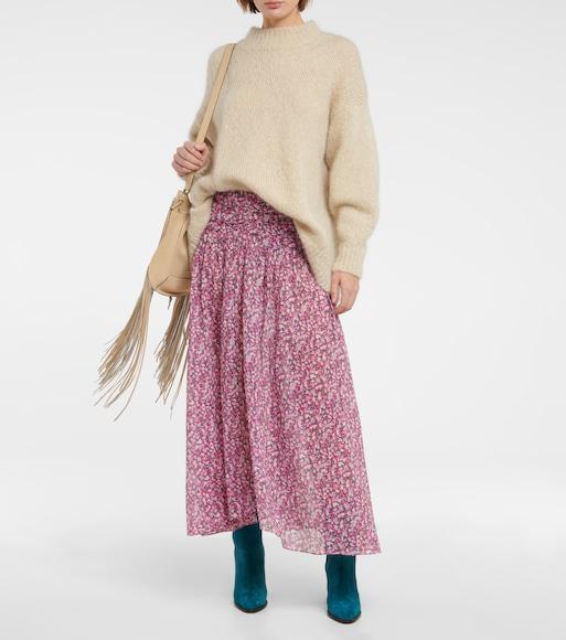 ISABEL MARANT Rouxa Low Heels Ankle Boots In Petroleum Suede In Blue