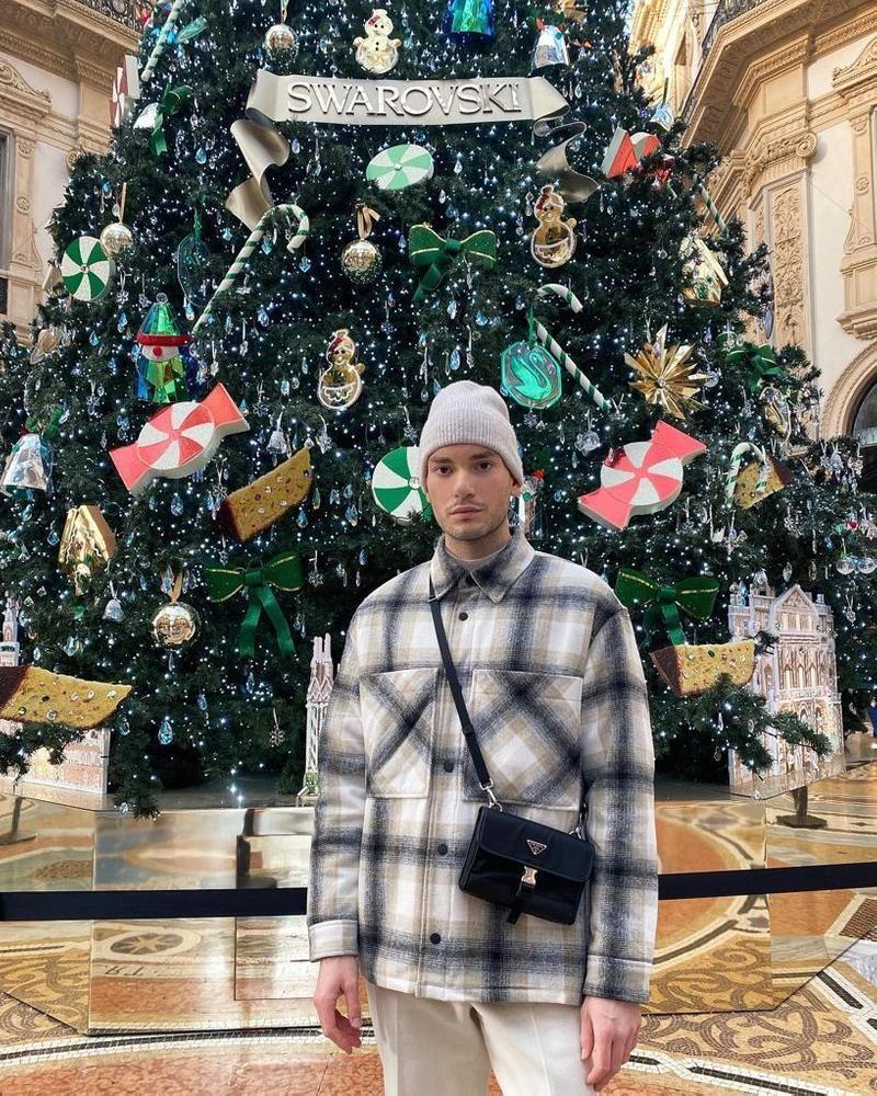 PRADA Re-nylon And Saffiano Leather Smartphone Case In Black