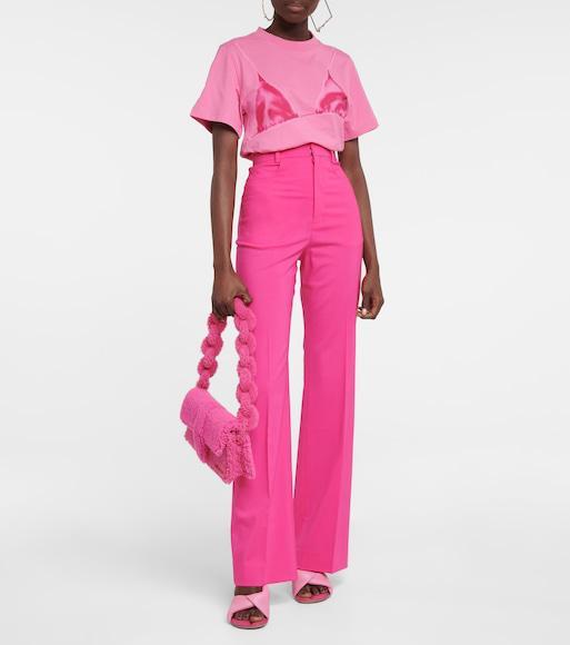 JACQUEMUS Les Mules Bagnu In Pink