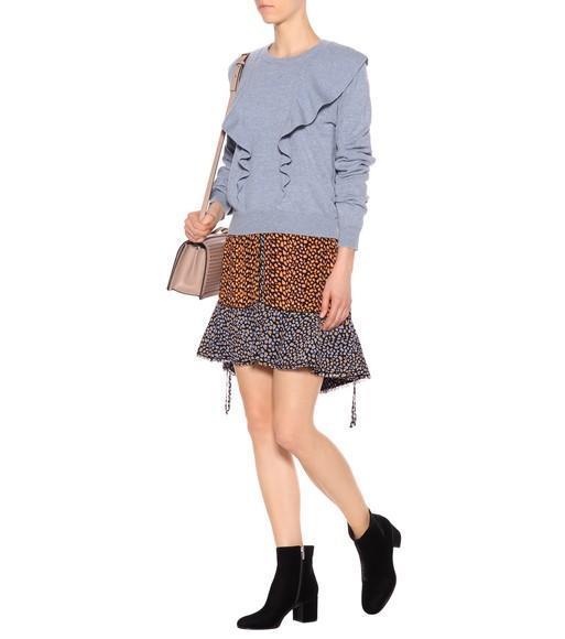 GIANVITO ROSSI Block Heel Ankle Boots With Suede Finish In Black