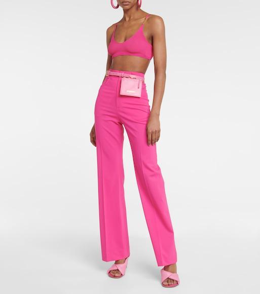 JACQUEMUS Les Mules Bagnu In Pink