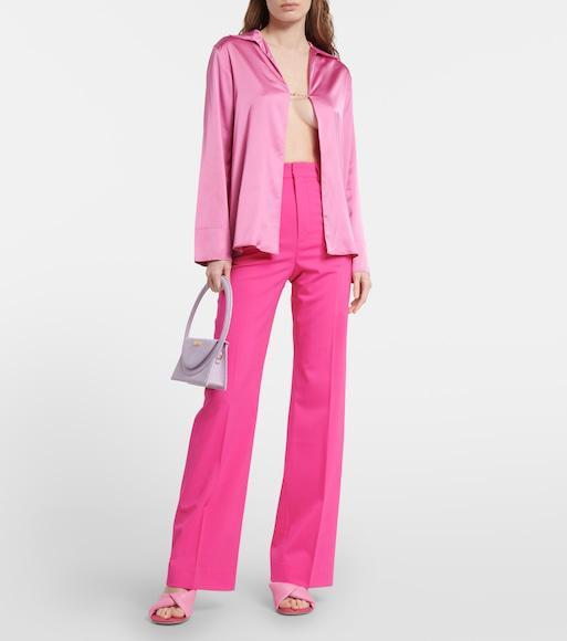JACQUEMUS Les Mules Bagnu In Pink