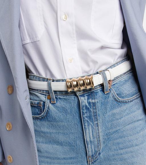 KHAITE Balton Double-breasted Wool-blend Blazer In Blue