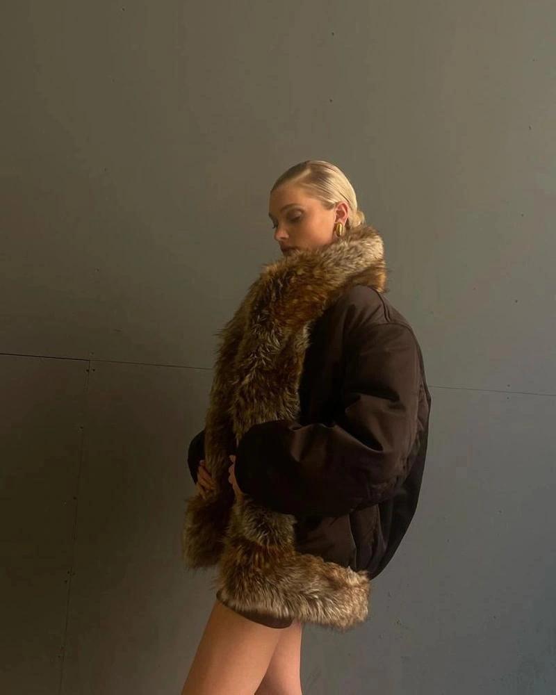 MIU MIU Logo Embossed Calf Leather Loafers In Brown