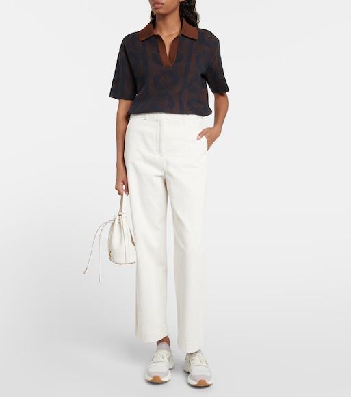 TOD'S Leather-trimmed Stretch-knit Slip-on Sneakers In Multicolor