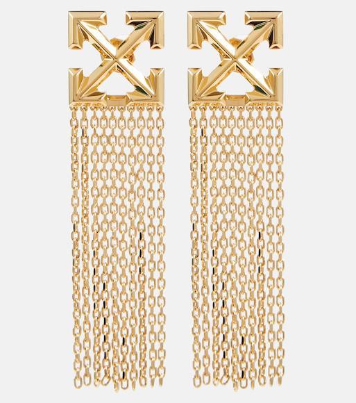 OFF-WHITE Graffiti Logo Cotton Bomber Jacket In Blue