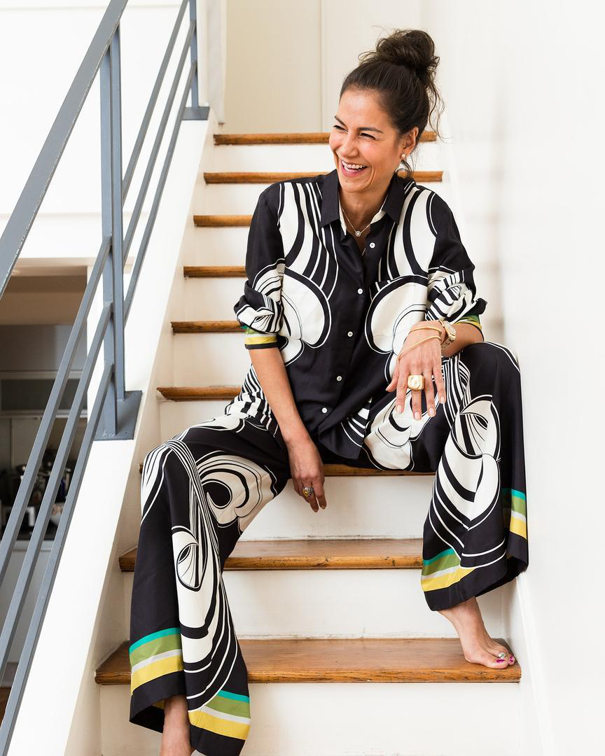 LA DOUBLEJ La Double J Palazzo Pants (placée) In Multi