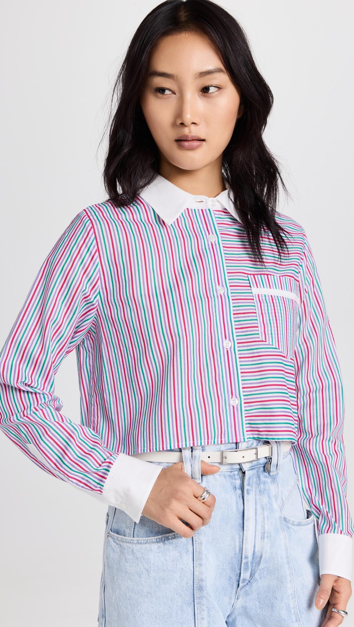 FRAME Le High 'n' Tight Ripped Wide Leg Jeans In Bilson Rips