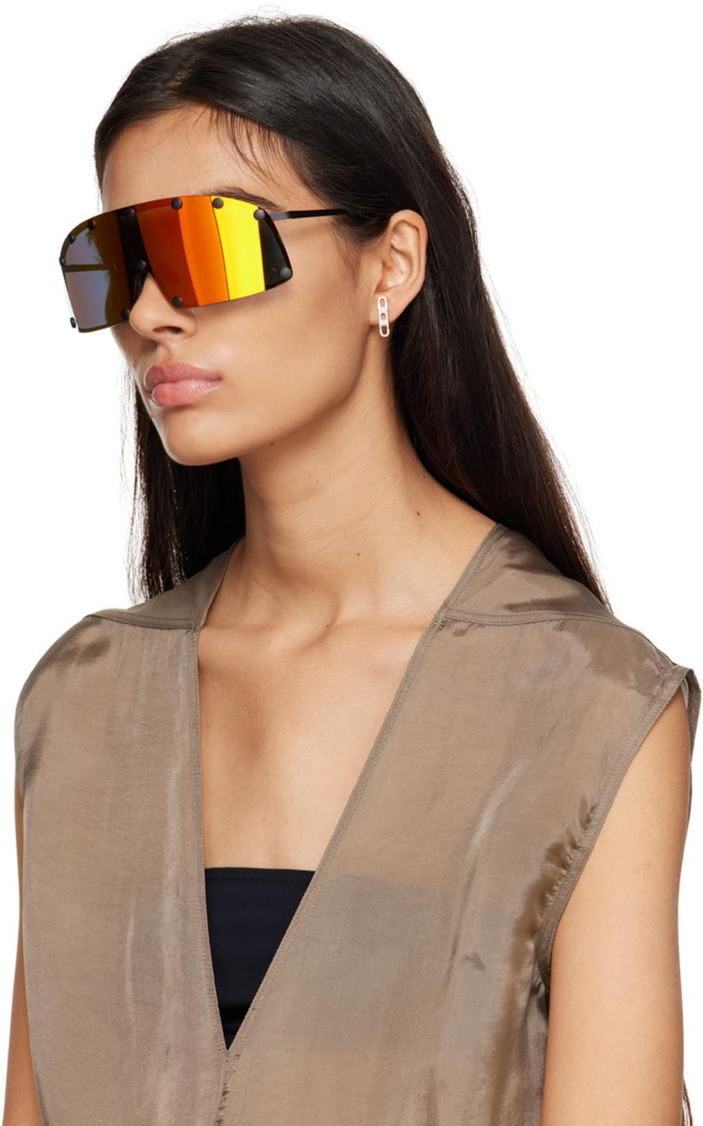 RICK OWENS Gray Pull On Platform Boots In 34340 Dust/clear