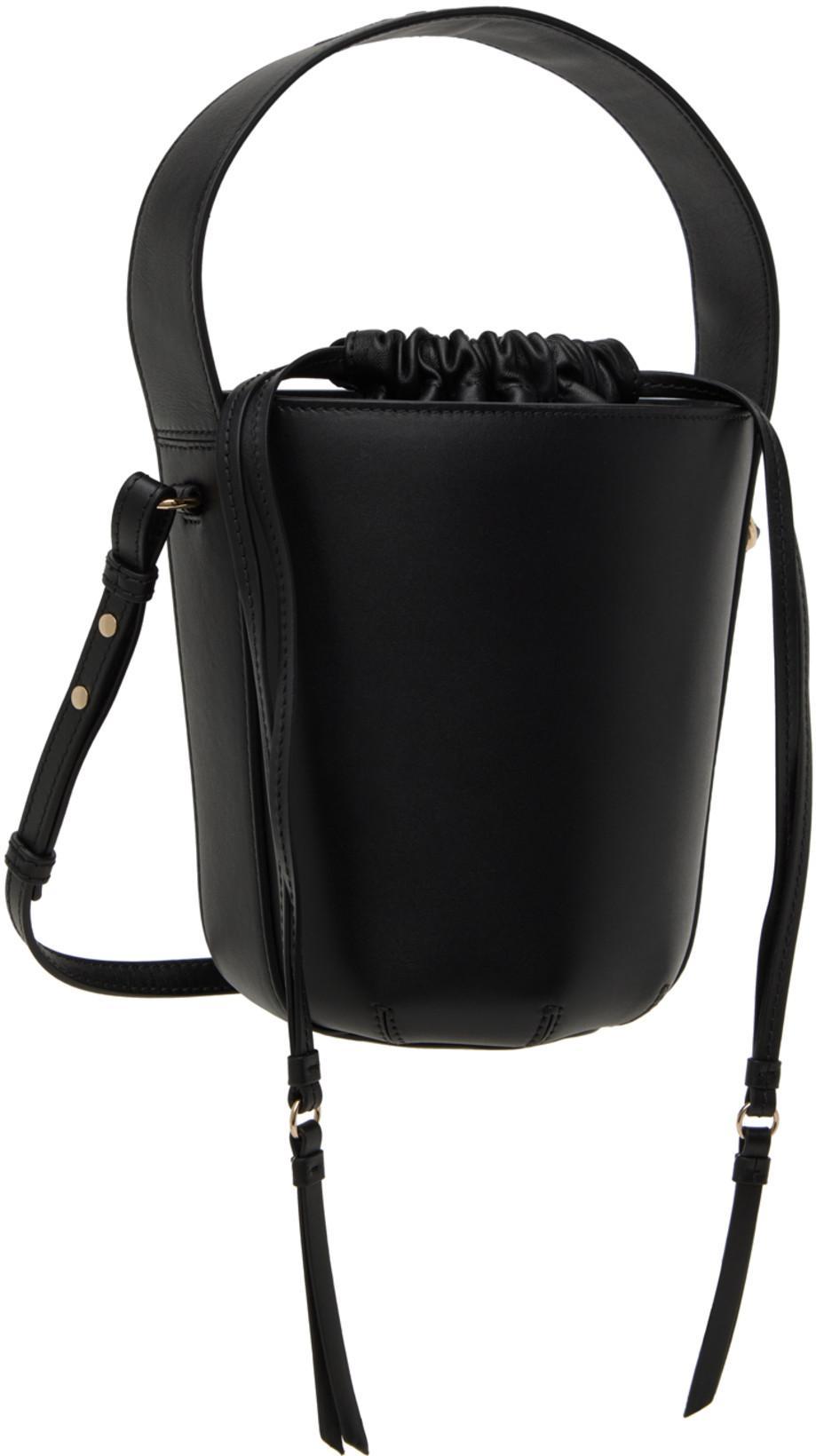 CHLOÉ Lauren Nappa Leather Ballet Flats In Black