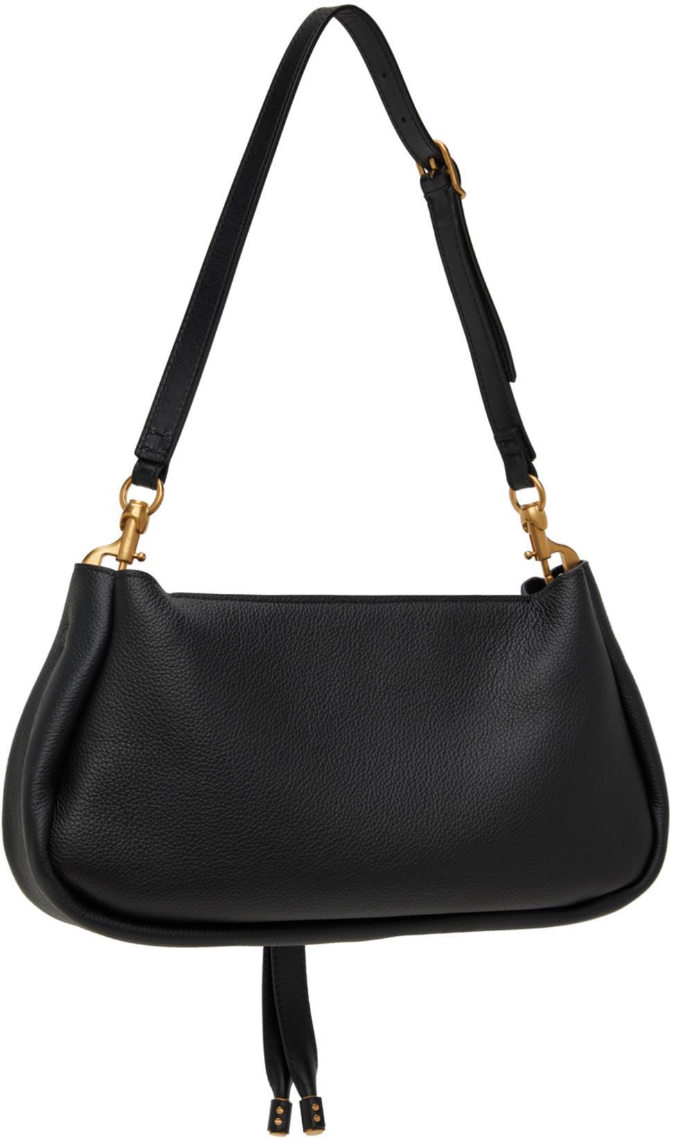 CHLOÉ Lauren Nappa Leather Ballet Flats In Black