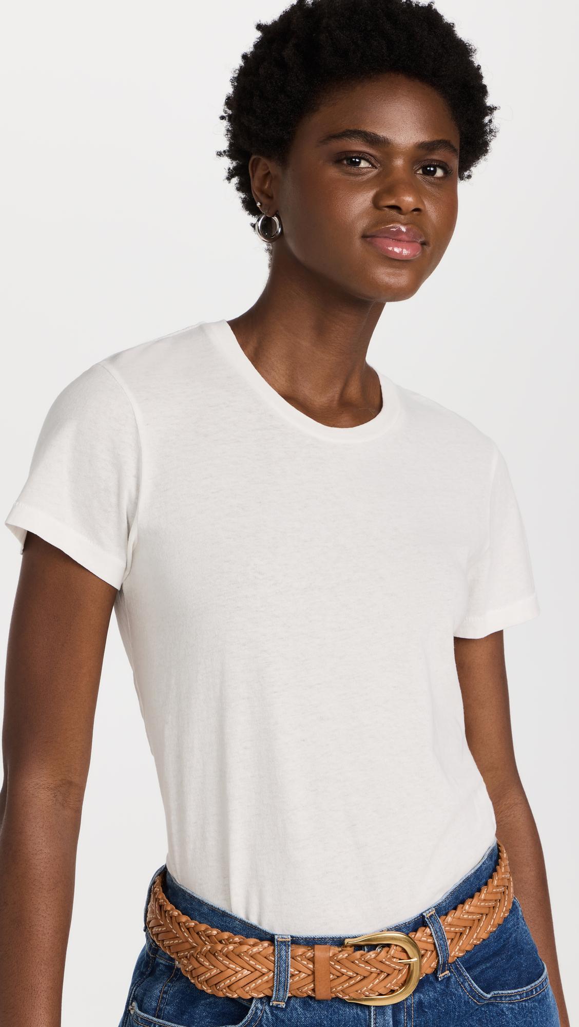 RE/DONE High Rise Stove Pipe Straight Jeans In Vintage White Worn