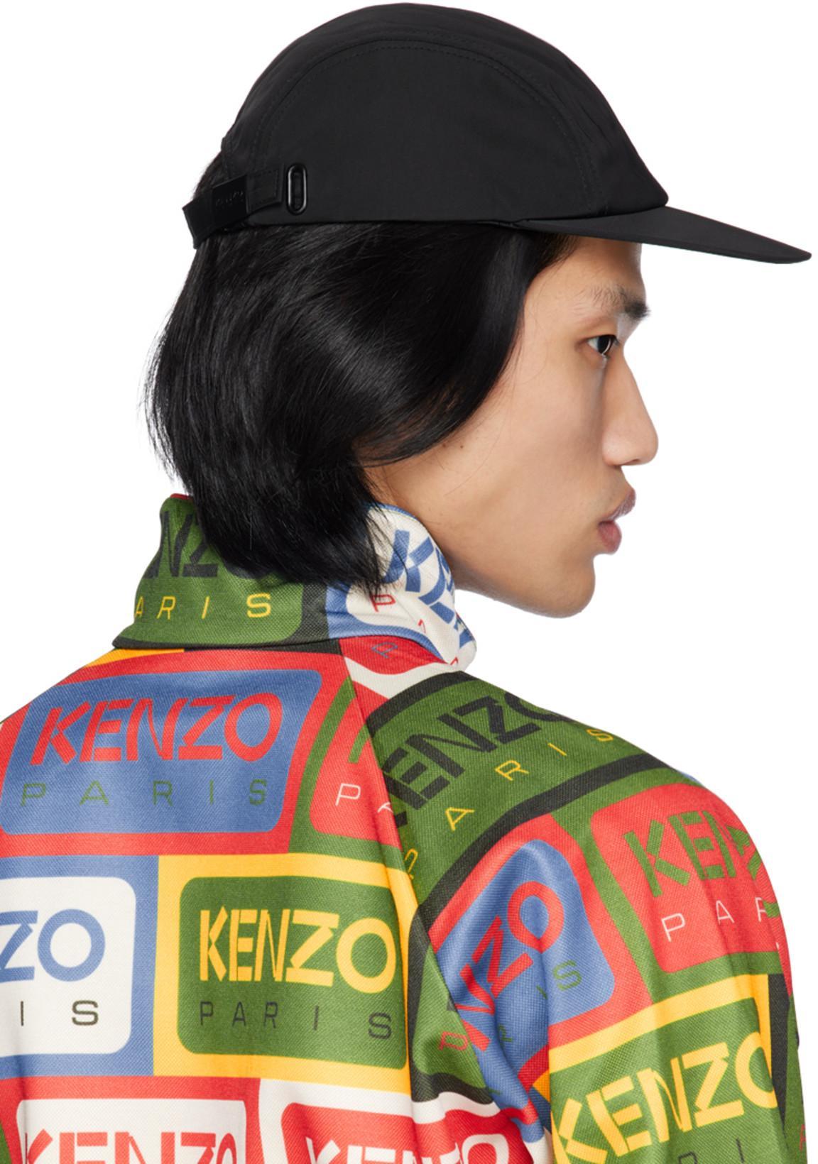 KENZO Boke Flower Canvas Baseball Cap In Black