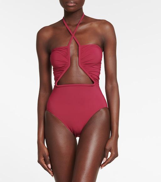 RICK OWENS Padded Leather Platform Sandals In Black