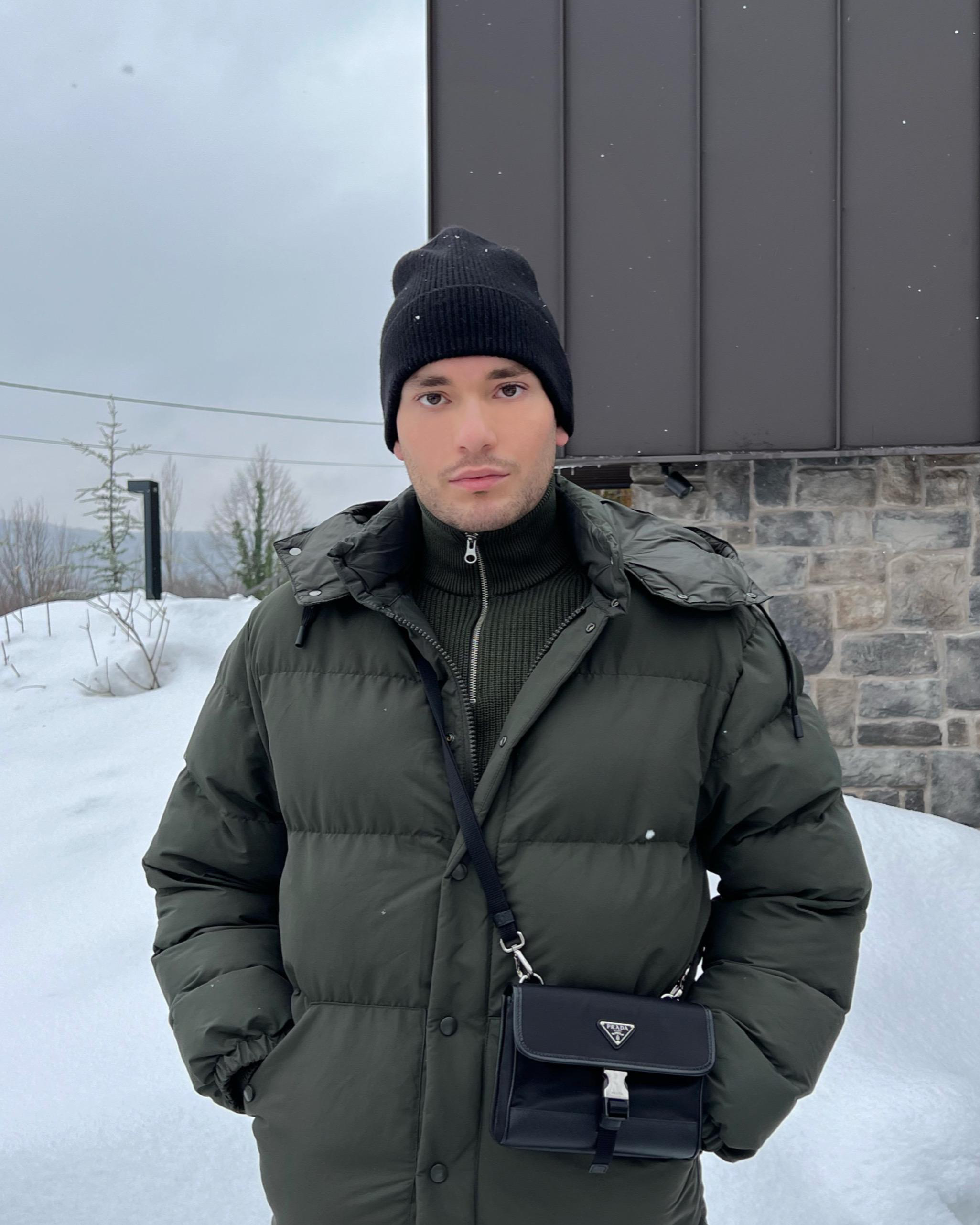 PRADA Re-nylon And Saffiano Leather Smartphone Case In Black