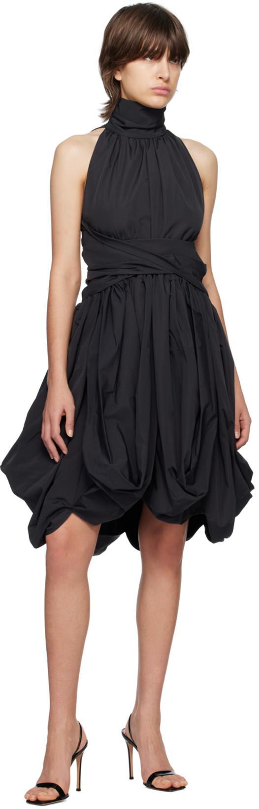 GIANVITO ROSSI Black Patent Ribbon Stiletto 105 Heeled Sandals