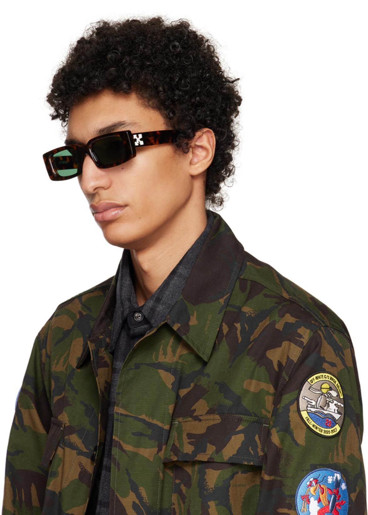 OFF-WHITE Green Camou Patch Field Jacket