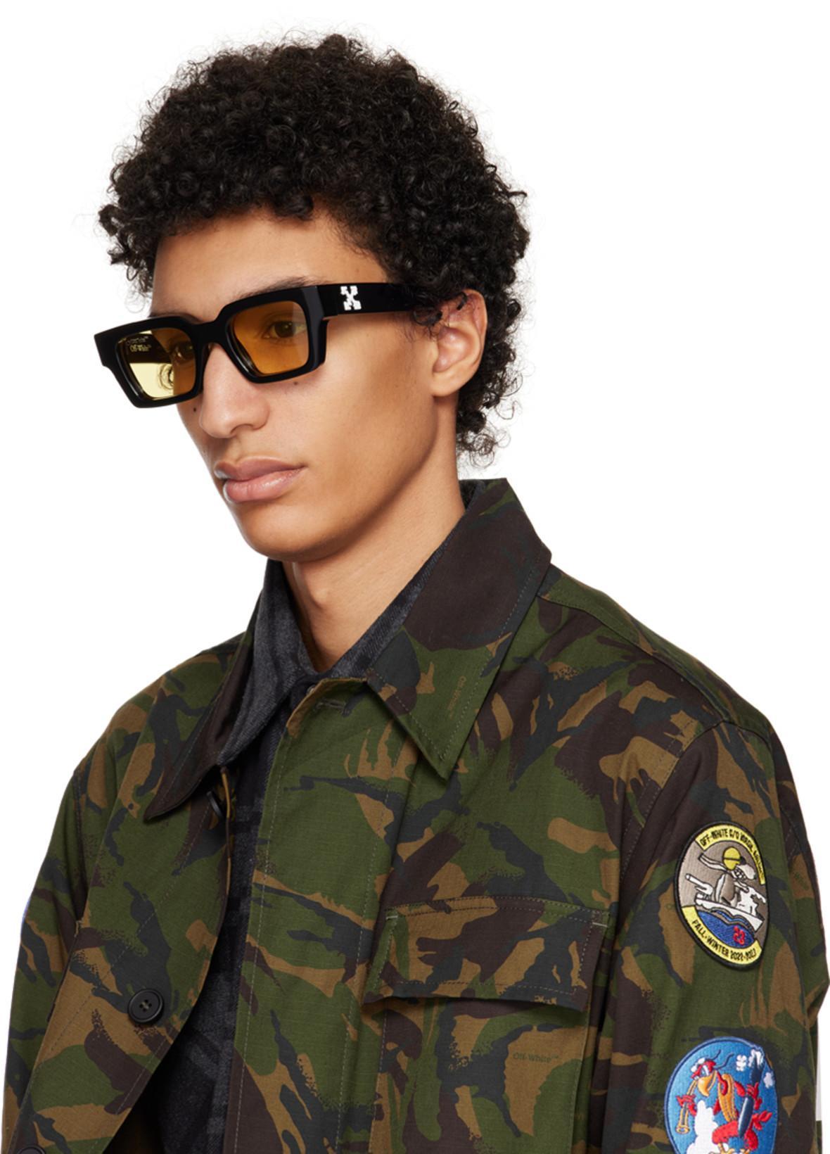 OFF-WHITE Green Camou Patch Field Jacket