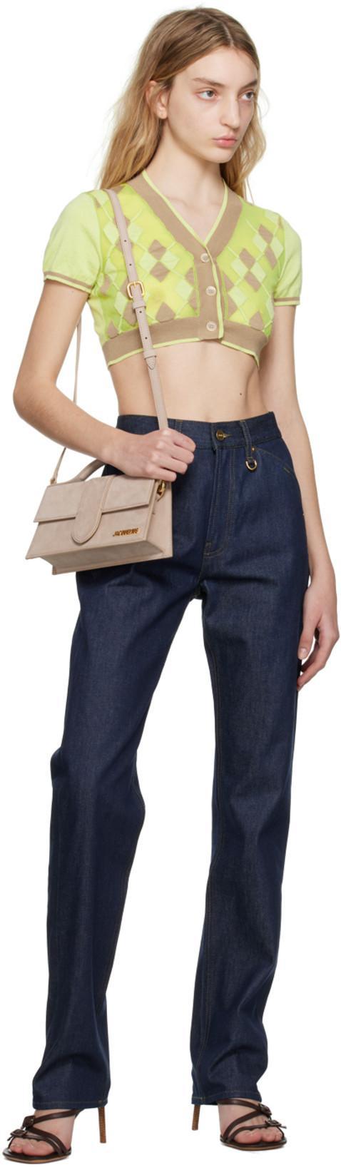 JACQUEMUS Green & Beige 'le Cardigan Toledo' Cardigan In 050 Multi-green