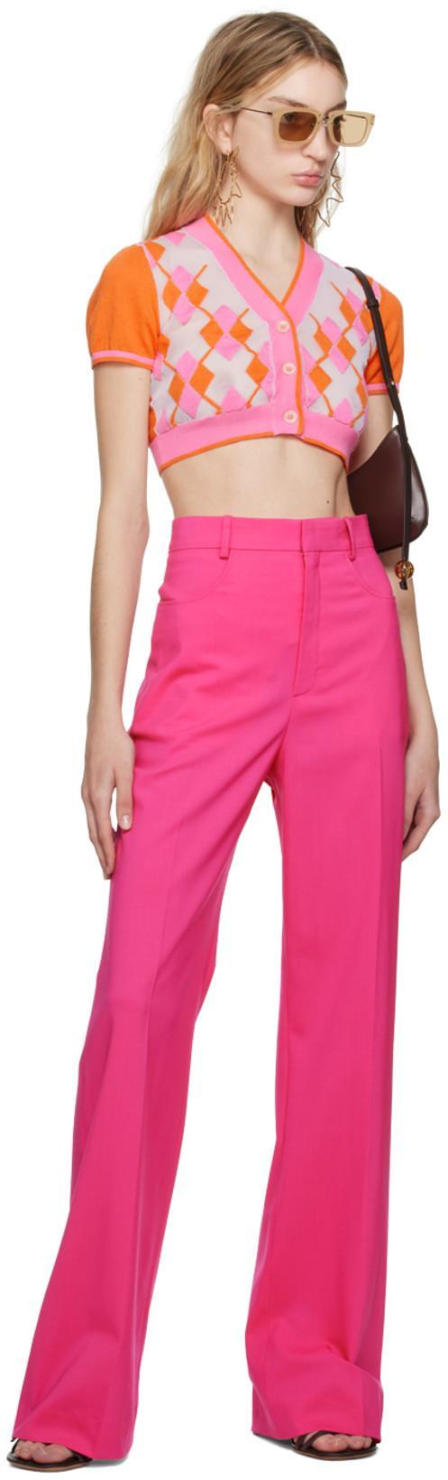 JACQUEMUS Pink Le Papier 'le Pantalon Sauge' Trousers