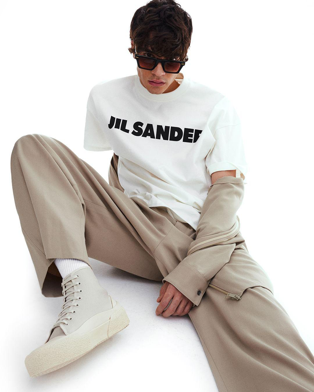 JIL SANDER White Cotton T-shirt