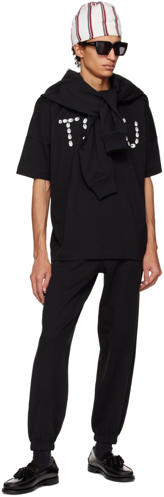 TSAU Black Printed T-shirt