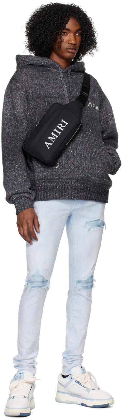 AMIRI Mens White Ma-1 Leather And Mesh Low-top Trainers