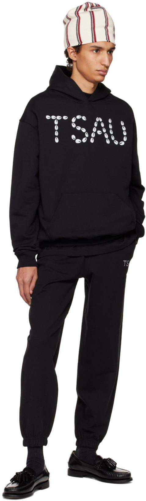 TSAU Black Printed T-shirt