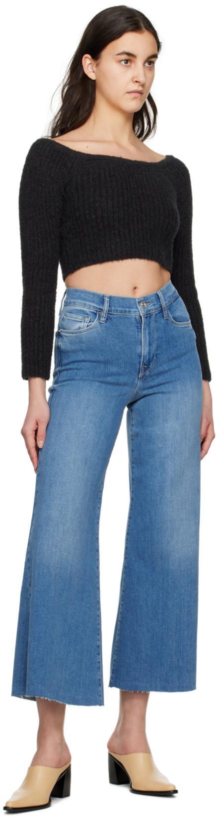 FRAME Palazzo  Blue Denim Jeans
