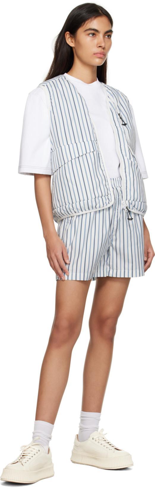 JACQUEMUS White Le Raphia 'le T-shirt Camisa' T-shirt