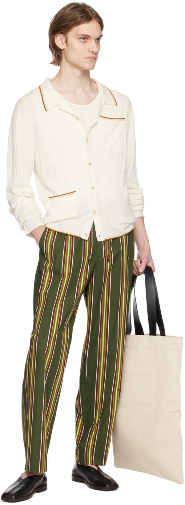 JIL SANDER Natural-colored Linen And Cotton Tote Bag In White