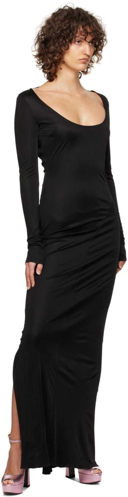 TOM FORD Open-back Jersey Maxi Dress In Lb999 Black