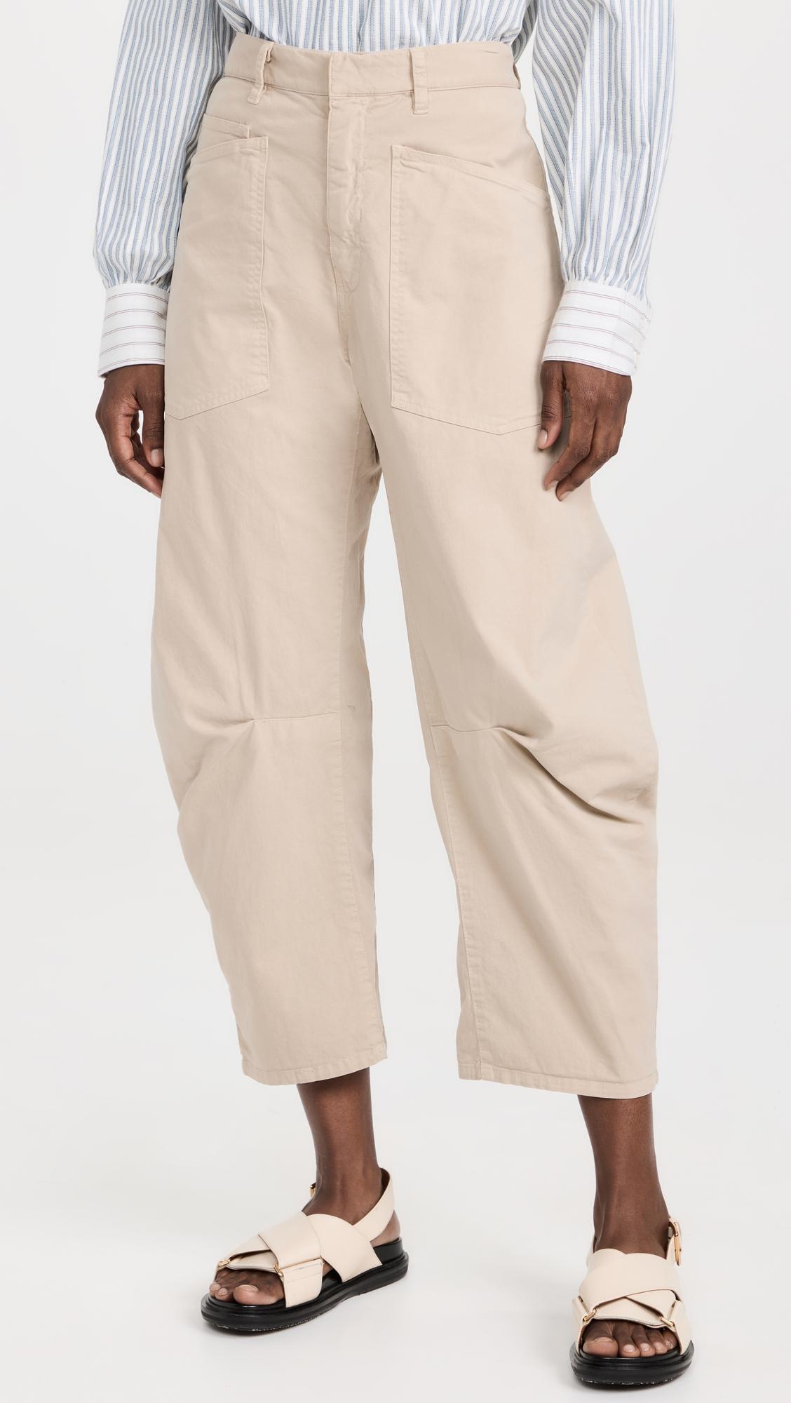 NILI LOTAN Shon Cotton And Linen-blend Twill Tapered Pants In White