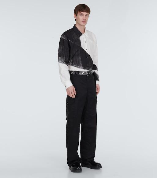 ALEXANDER MCQUEEN Cotton Cargo Pants In 1000 Black