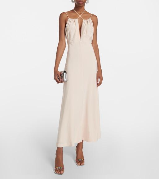 GIANVITO ROSSI 115mm Crystal-adorned Metallic Sandals In Grey