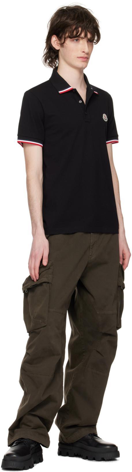 MONCLER This Polo Shirt Features A Timeless Design That Transcends The Seasons In Black